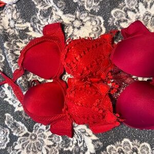 Red Bra Bundle 34D-36C